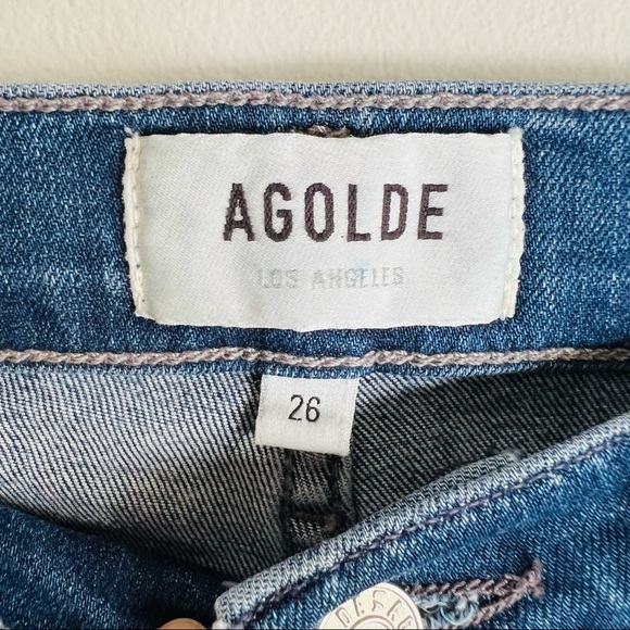 AGOLDE Sophie Crop Skinny Frayed Ankle Jeans - Picture 6 of 7